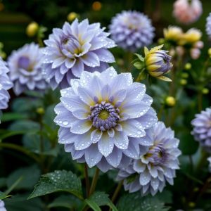 Георгин Акварель купить по цене от 680р. в интернет-магазине «Посадика» с доставкой почтой в в Богучаре и по всей России – [изображение №1].